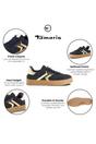 Navy Leather Trainers Sneaker Shoes, Image 3 of 7