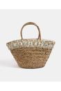 Beige Pia Rossini Beige Perez - Straw Beach Basket, Image 1 of 3