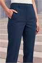 Navy  Straight Leg Angela Stretch Trousers, Image 4 of 4