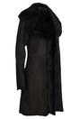 Dark Brown Toscana Sheep Suede Leather Trench Coat, Image 5 of 8