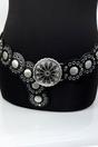 Black Large Eyelet Disc Belt, Image 1 of 2