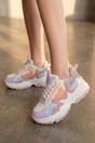 Multi iKrush Multi Ruby Womens Rhinestone Chunky Trainers, Image 4 of 8