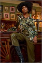 Olive Faux Leather Wide Leg Crop Trousers, Image 8 of 8