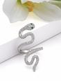 Silver Pavé Snake Coiled Ring, Image 3 of 3