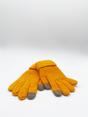 Yellow Textured Touchscreen Knitted Gloves, Image 2 of 2