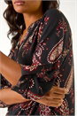 Red Textured Paisley Print Shirt, Image 5 of 5
