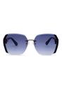 Blue AVANT-GARDE PARIS Blue Bold Square Sunglasses, Image 2 of 7