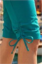 Jade Tie Side Stretch Bengaline Trousers, Image 4 of 4