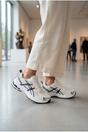 White iKrush White Constance Mixed Media Panelled Trainers, Image 5 of 5