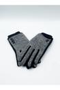 Black Herringbone Gloves, Image 2 of 5