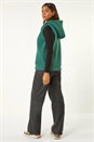 Green Reversible Hooded Knit Gilet, Image 3 of 8