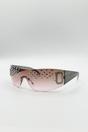 Pink Racer Diamante Sunglasses, Image 3 of 5