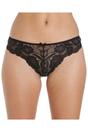 Black 2 Pack Floral Lace Thong, Image 1 of 4