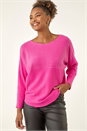 Cerise Embellished Stripe Knit Jumper, Image 4 of 5