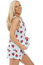 Light Blue Camille Lingerie Light Blue Spandex Short Pyjama Set, Image 5 of 5