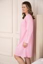 Pink Camille Lingerie Pink 100% Cotton Knee Length Long Sleeved Nightdress, Image 5 of 6