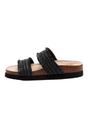 Black Aruba Raffia Flip Flops, Image 3 of 6