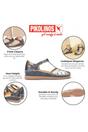 Blue Womens Soft Semi-Open Sandal-W8K-0705C1, Image 3 of 8