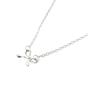Silver Tiny Small Bow Tie Ribbon Sterling Silver Necklace, Image 1 of 1