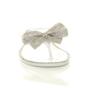 White Diamante Bow Toe Post Jelly Sandals Flip Flops, Image 6 of 6