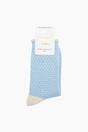 Light Blue Sock Talk Light Blue Polka Dots Combed Cotton Glitter Socks, Image 4 of 4