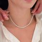 Silver Sterling Silver Large Tennis Necklace - 3mm, Image 2 of 5