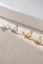 Silver Mia Gioielli Silver Sterling Silver CZ Leaf Studs, Image 1 of 3