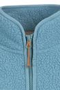 Steel Blue Quake Leather Trim Fleece Jacket, Image 3 of 4