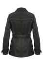 Green Womens Nappa Leather Trench Coat-Mosul, Image 3 of 4