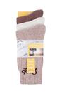 Cream 3 Pack Cotton Rich Ribbed Boot Socks, Image 2 of 3