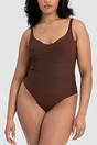 Brown Sweetheart Sculpting Bodysuit, Image 3 of 5