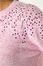 Light Pink Sparkly Diamante Knit Jumper, Image 5 of 5