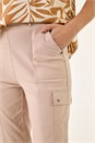 Stone Cropped Cargo Stretch Trouser, Image 5 of 5