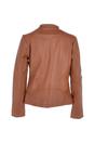 Tan Ashwood Leather Tan Real Leather Mandarin Collar Jacket, Image 4 of 5