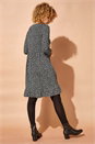 Black Floral Print Smock Dress, Image 2 of 4