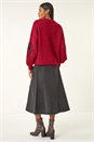 Wine Heart Embroidered Knit Jumper, Image 3 of 5