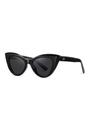 Black AVANT-GARDE PARIS Black Chic Cat Eye Polarized Sunglasses, Image 1 of 5