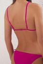 Fuchsia WOVCOR Fuchsia Applique Detail Triangle Bikini Top, Image 5 of 5