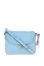 Light Blue Ashwood Leather Light Blue 'Dazzling' Flap Over Real Leather Shoulder Bag, Image 1 of 4