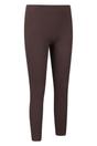 Brown Carmel Ribbed Seamless Thermal Bottoms, Image 4 of 4