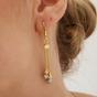 Gold Dorissa Sterling Silver Drop Earring Multicolor Beads, Image 4 of 6