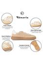 White Tamaris White Tamaris Beige White Stripe Sneakers, Image 2 of 7