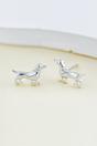 Silver Sterling Silver Sausage Dog Studs, Image 1 of 3