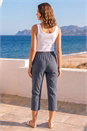 Grey Petite Bengaline Trousers, Image 3 of 4