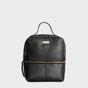 Black 'ELLA' Pebble Grain Mini Real Leather Backpack, Image 1 of 5
