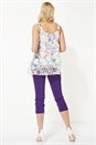 Ivory  Floral Metallic Camisole Top, Image 3 of 7