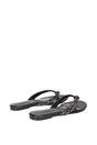 Black 'Veda' Flat Flip Flop Sandals With Jewel Details, Image 4 of 7