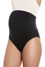 Black High Waist Seamless Maternity Briefs, Image 4 of 5