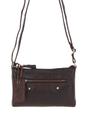 Dark Brown Genuine Leather Crossbody Bag, Image 2 of 6