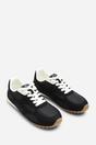 Black Marleigh Suede Retro Runner Trainer, Image 4 of 6